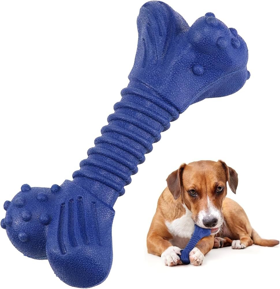 Durable Rubber Dog Chew Toy – Non-Toxic Treat Dispensing Chewing Toy for Medium Dogs
