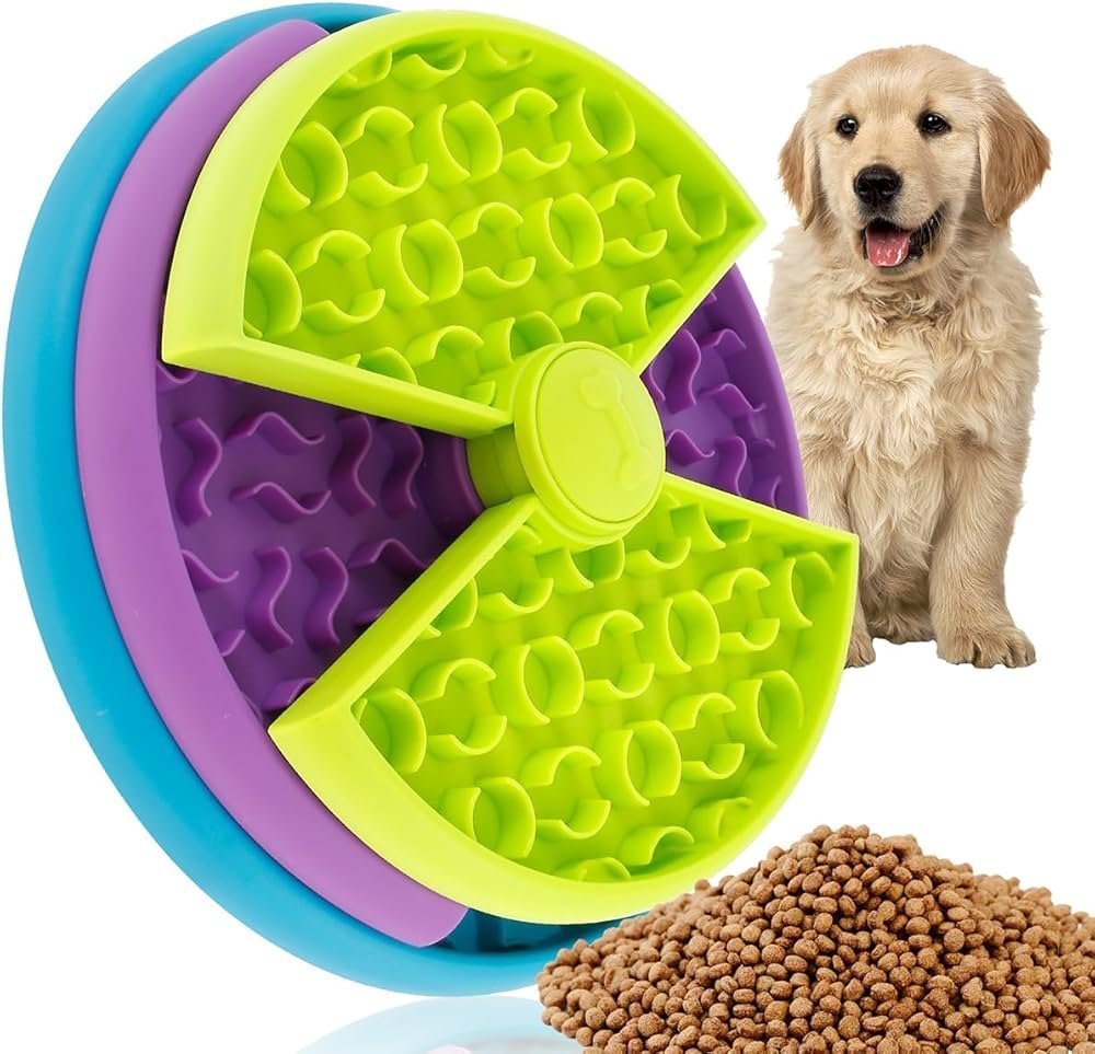 Interactive Dog Puzzle Feeder – Slow Feeding Treat Dispensing Brain Game Toy
