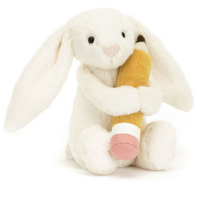 Bashful Bunny with Pencil